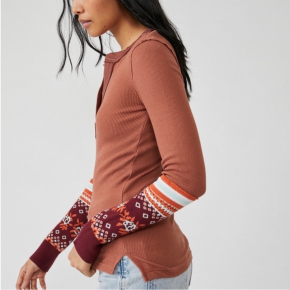 🎿WE THE FREE🎿MICAH KNIT CUFF THERMAL❄️ - Picture 2 of 6